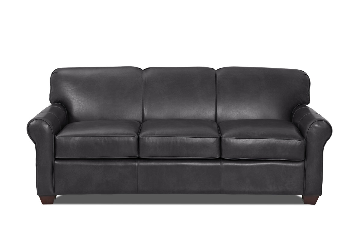 Wayfair Custom Upholstery™ Jennifer Leather Sleeper Sofa & Reviews